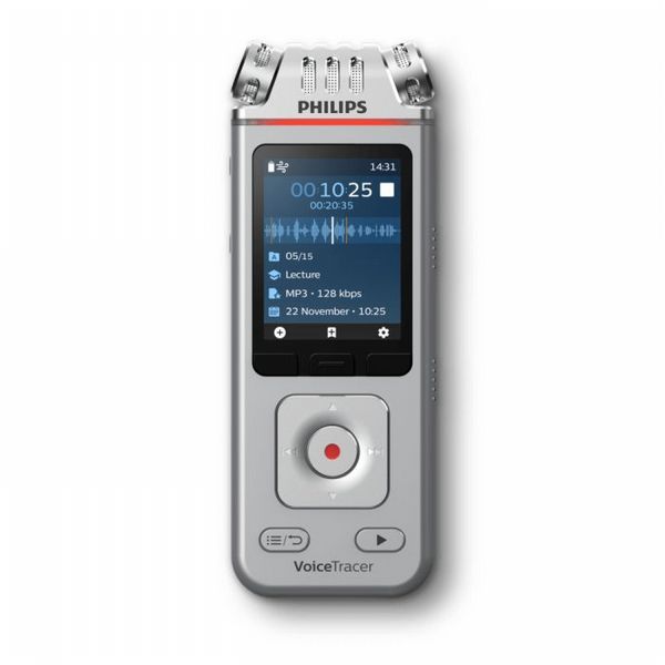  Philips DVT4110 Voicetracer Digital Audio Recorder for Interviews and Lectures with 3 microphones and  App...