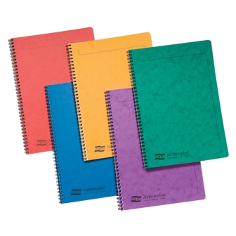 Europa Notemaker A4 Sidebound Assorted Colours - Pack of 10