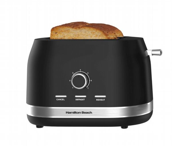 Hamilton Beach Ella 2 Slice Toaster Matte Black