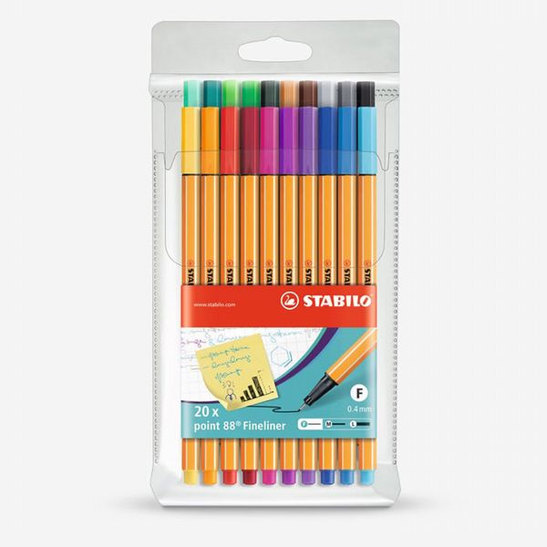 Stabilo : Point 88 : Fineliner Pen : 0.4mm : Wallet Set of 20